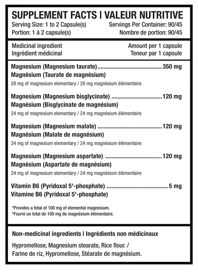 Aktiv -Magnésium - 90 capsules