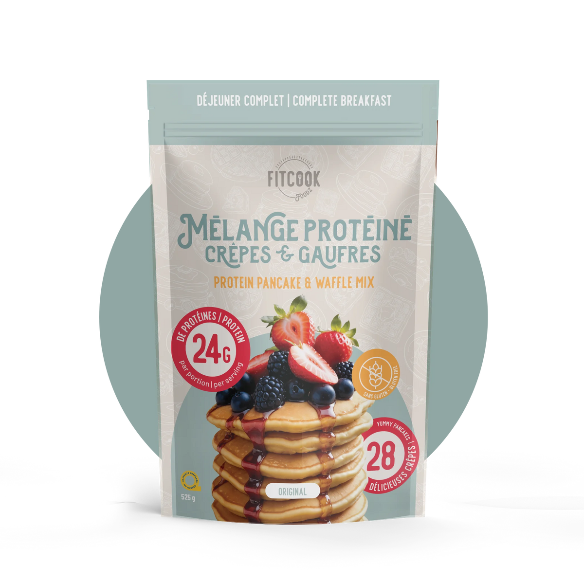 Mélange protéiné crêpes et gaufres - Fitcook