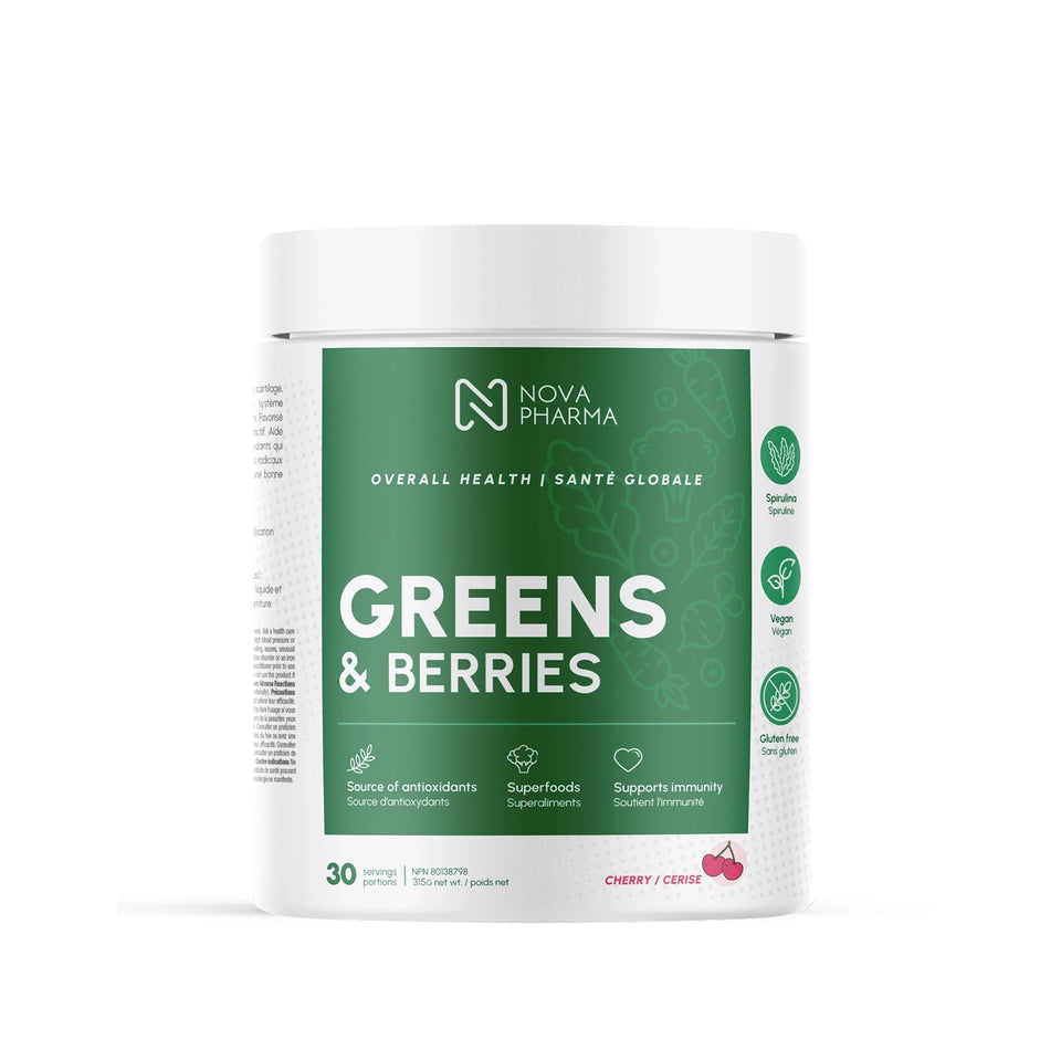Nova Pharma - Greens and Berries, 420g - 30 portions