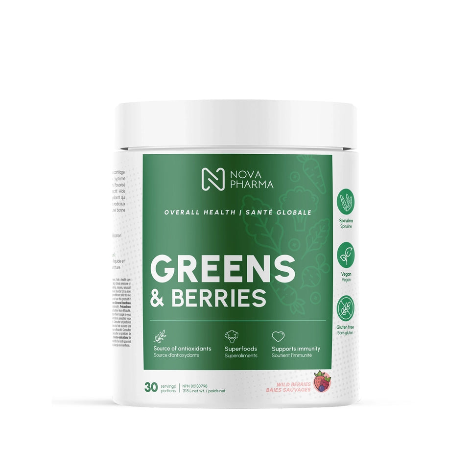 Nova Pharma - Greens and Berries, 420g - 30 portions