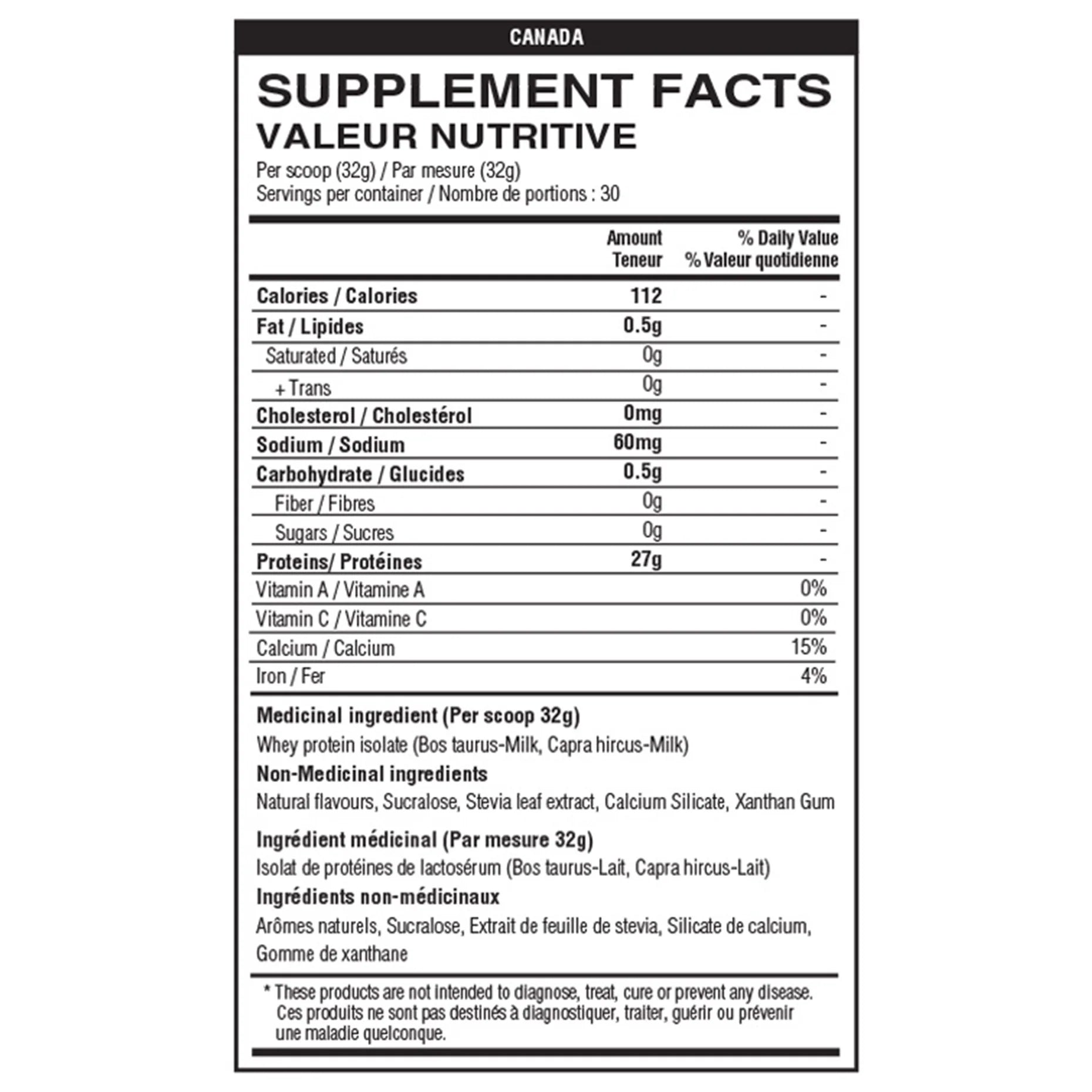 Protéine isolate - 2LBS