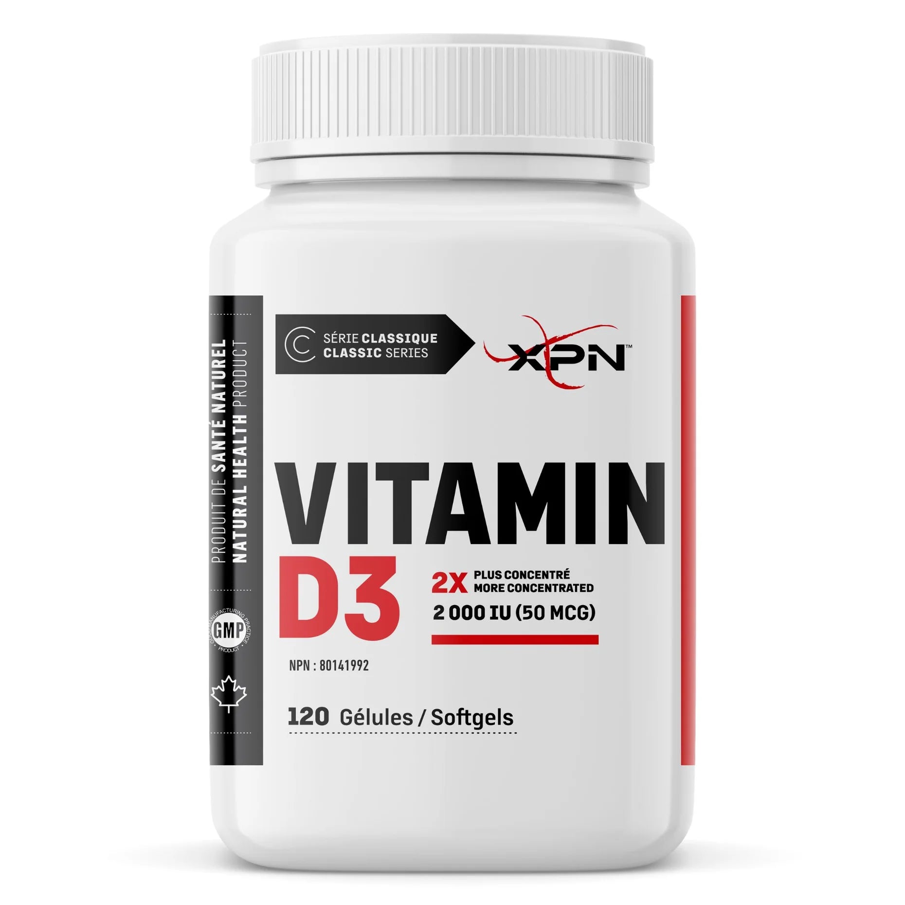 XPN - Vitamine D3 - 120 gélules