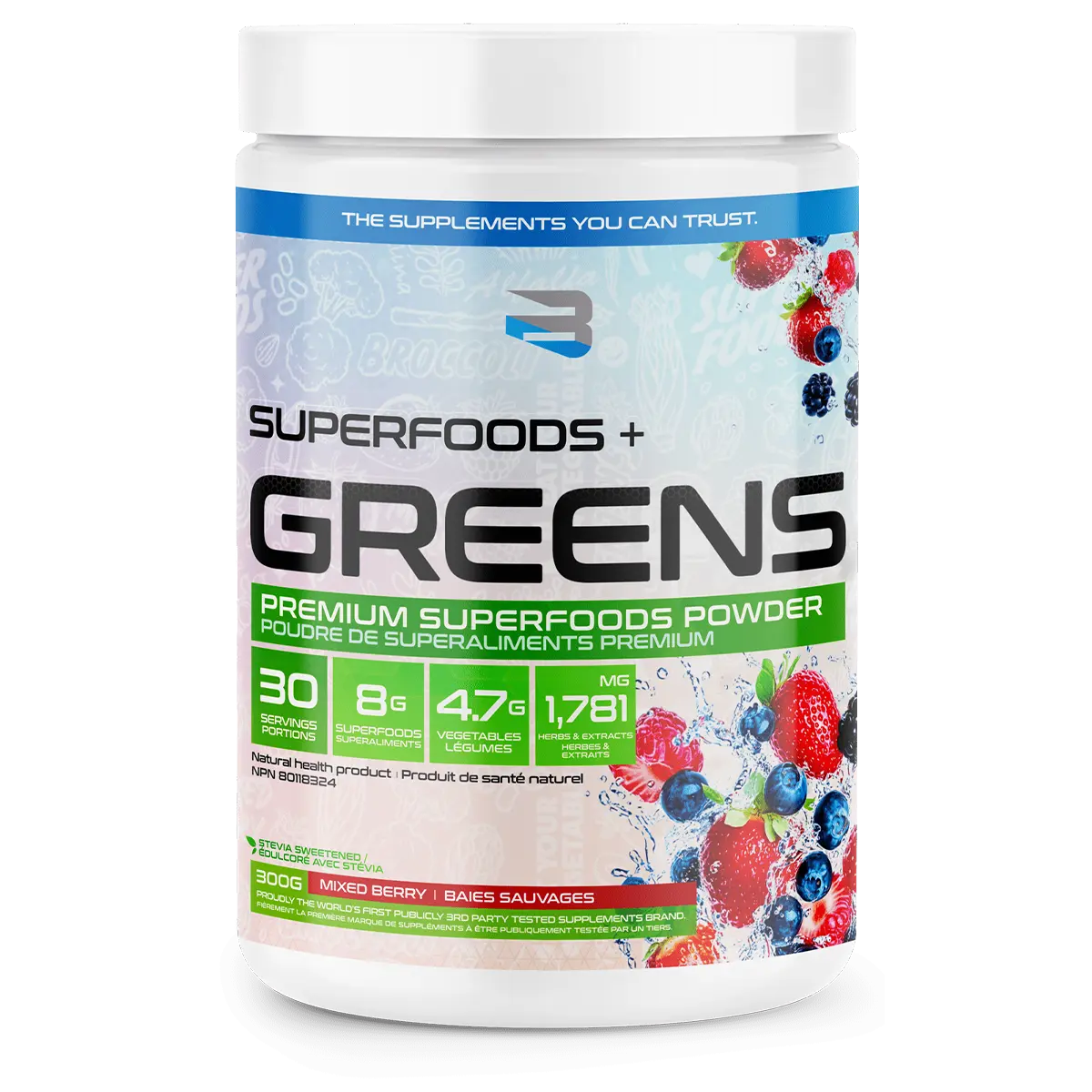 BELIEVE - Greens - 300g - 30 portions