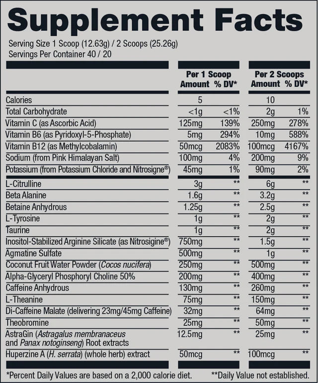 Raw nutrition -Cbum séries Thavage pré workout - 40 portions