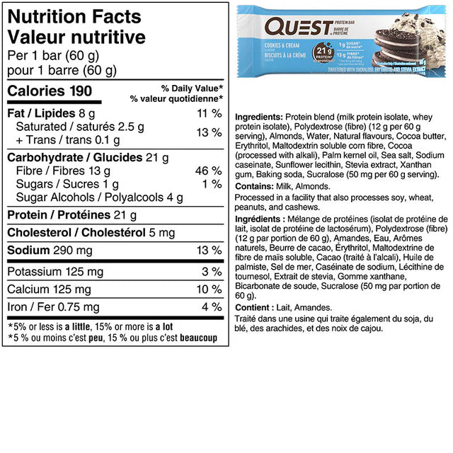 Quest Nutrition - Protein Bars, 60g