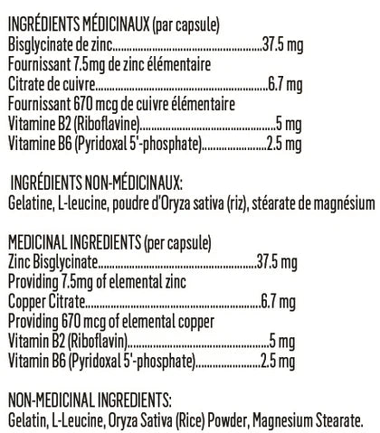 NIH - Zinc complète - 90 capsules