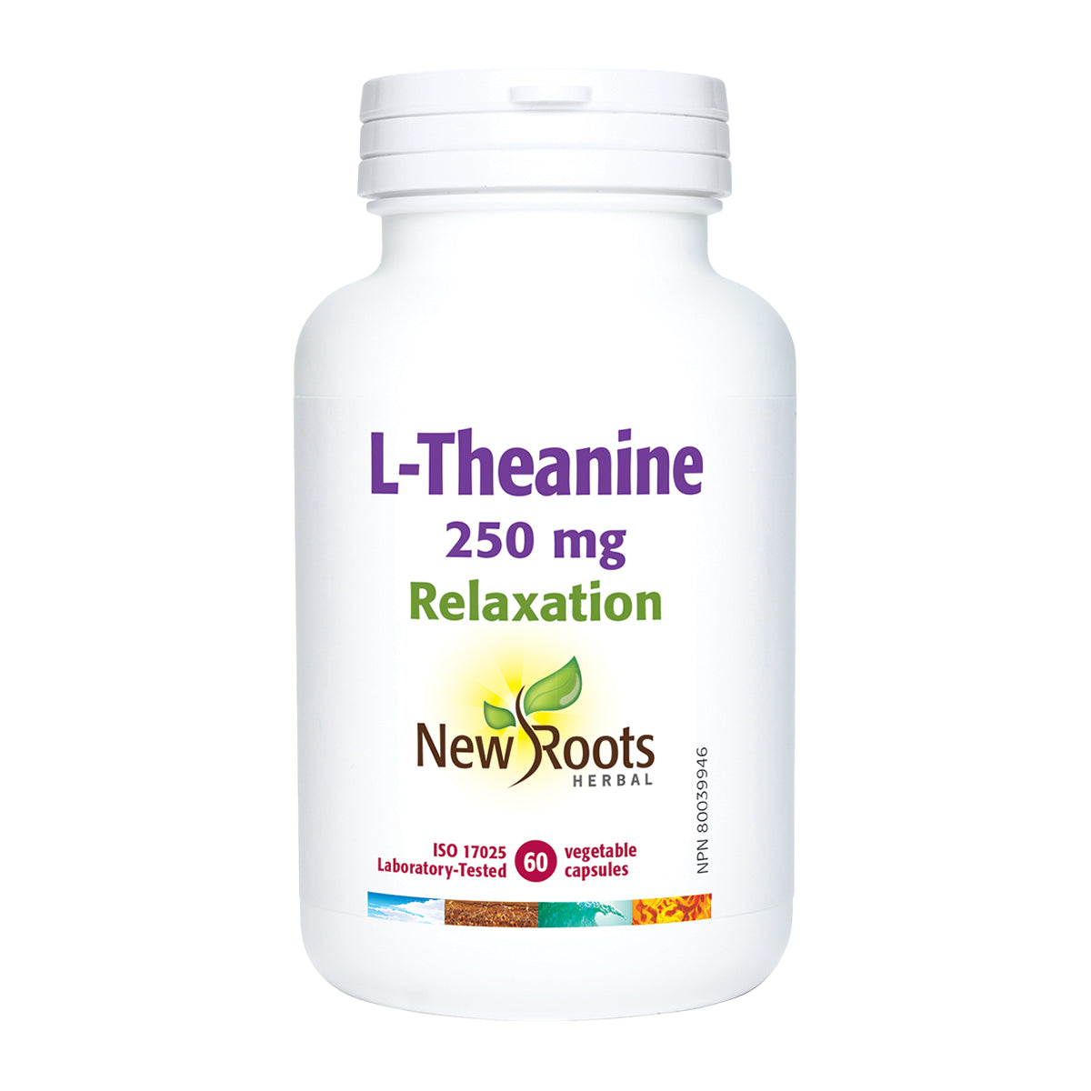 New Roots - L-Théanine, 250mg -60 capsules