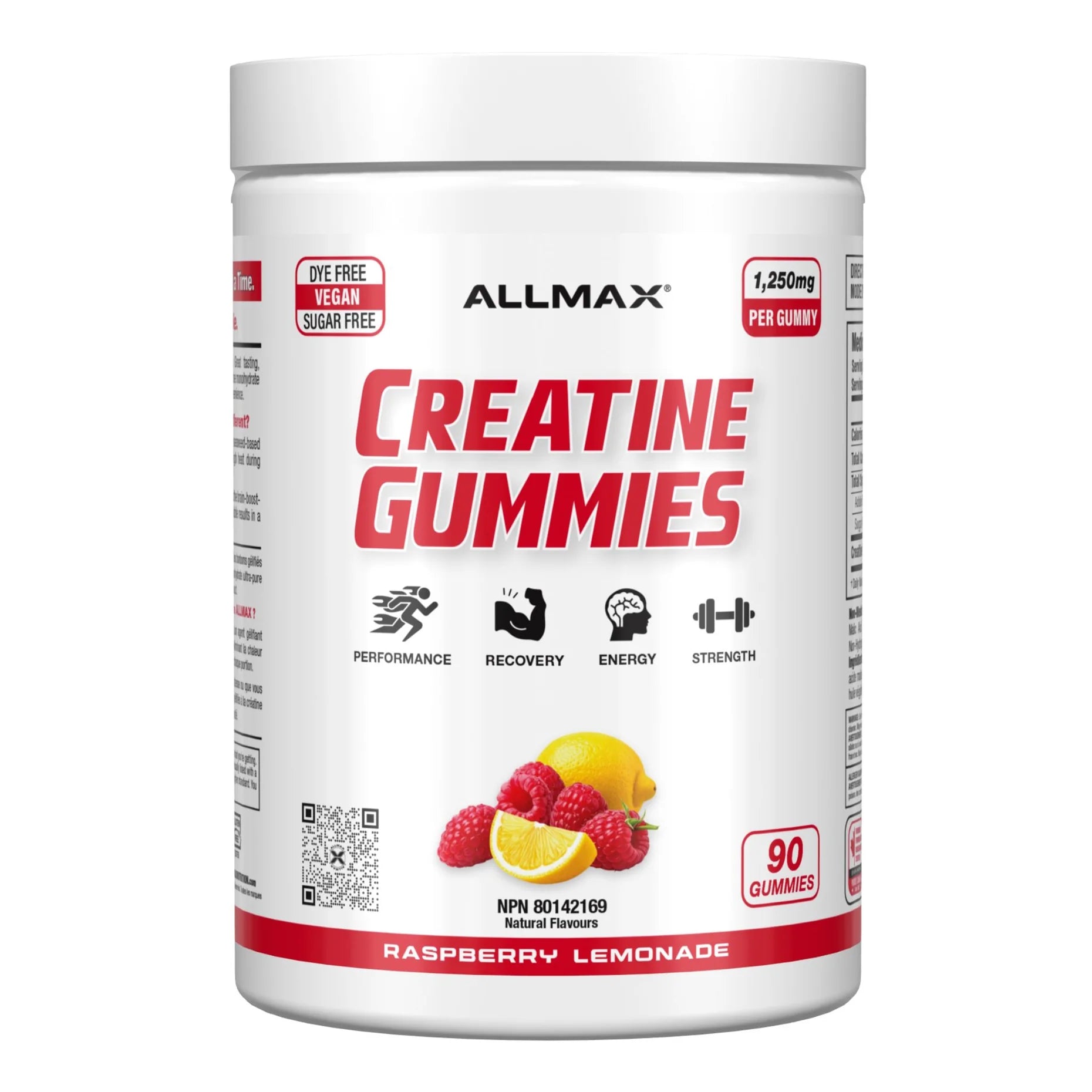 All Max -Creatine Gummies - 90 gummies