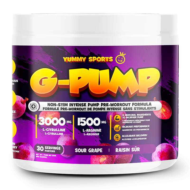 Yummy sports -Gorilla G-PUMP sans stimulant - 30 portions