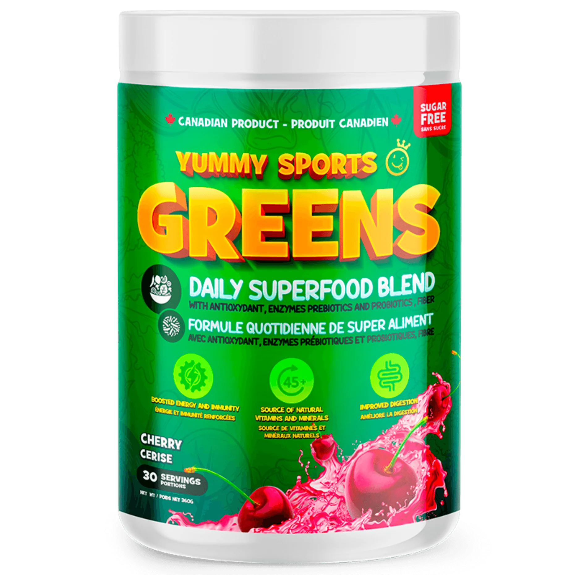 Yummy Sports - Greens, 300g - 30 portions