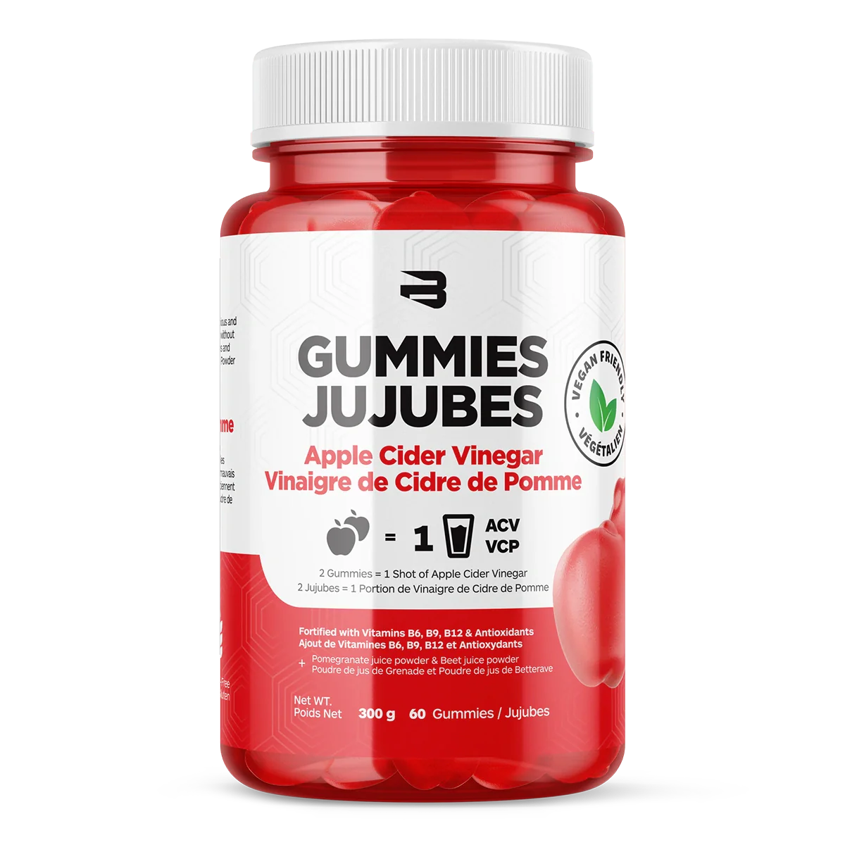Believe - Jujubes de cidre de pommes - 300g - 60 jujubes