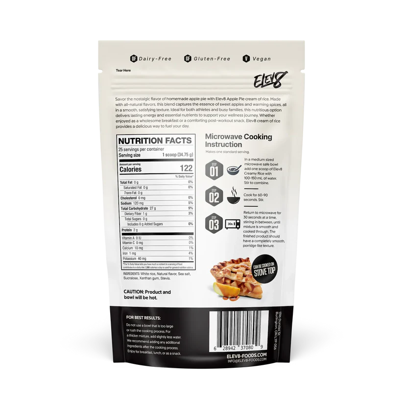 ELEV8 -crème de riz - 25 portions