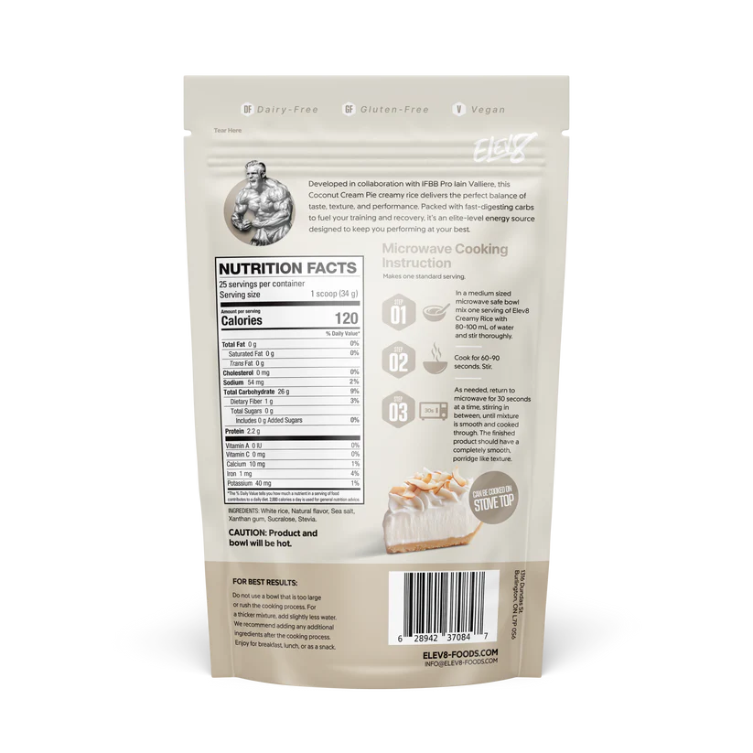 ELEV8 -crème de riz - 25 portions