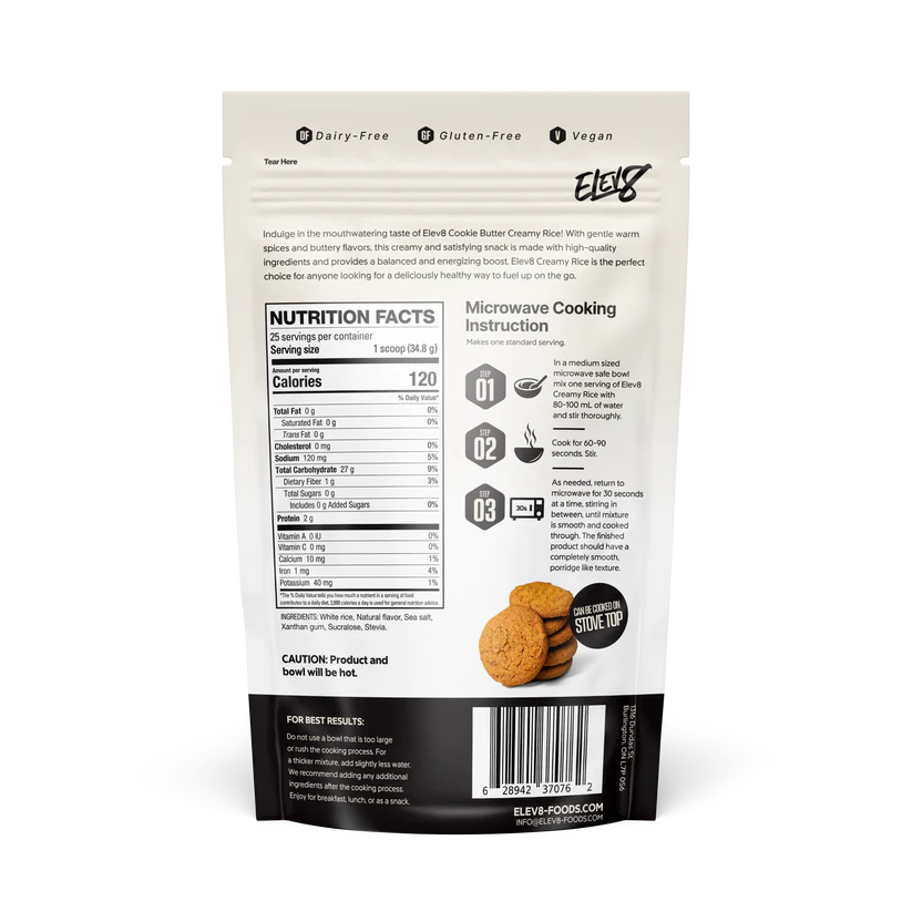 ELEV8 -crème de riz - 25 portions