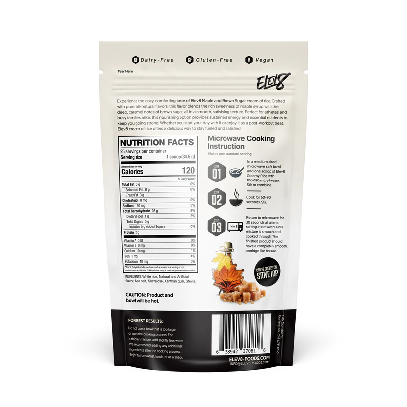 ELEV8 -crème de riz - 25 portions