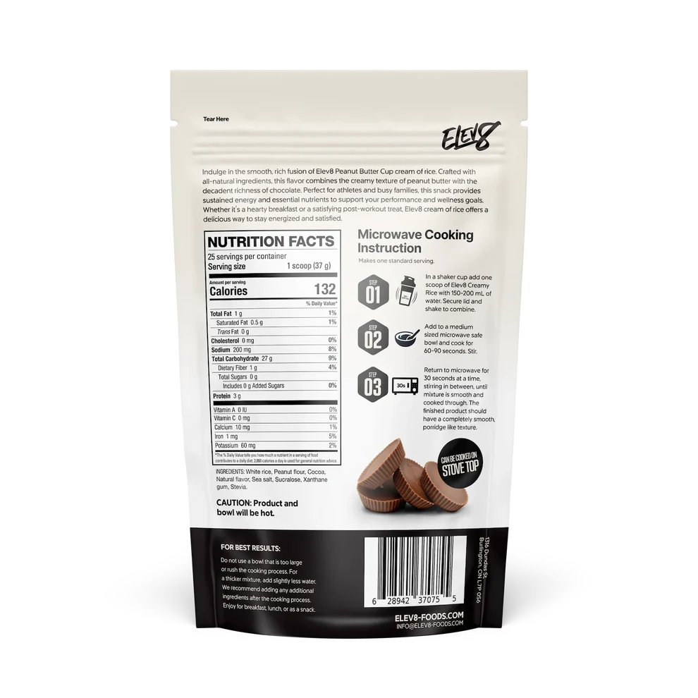 ELEV8 -crème de riz - 25 portions
