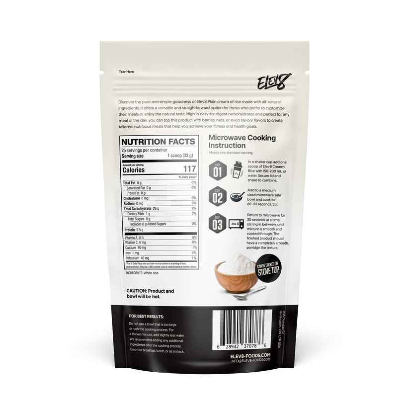 ELEV8 -crème de riz - 25 portions